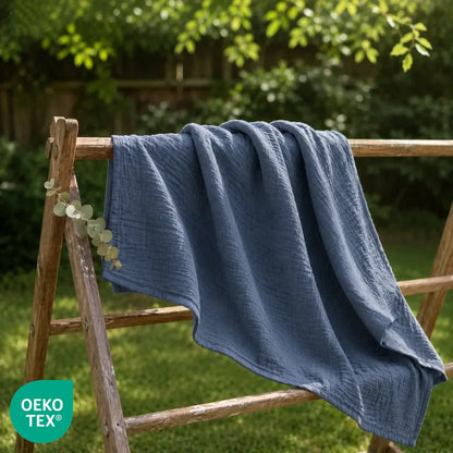 Couverture douce en mousseline de coton