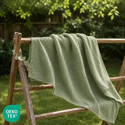 Couverture douce en mousseline de coton