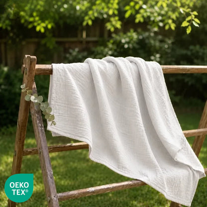 Couverture douce en mousseline de coton